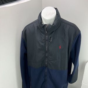 VINTAGE Polo Ralph Lauren Full Zip Pack Hooded Polartec Fleece Jacket Men XXL